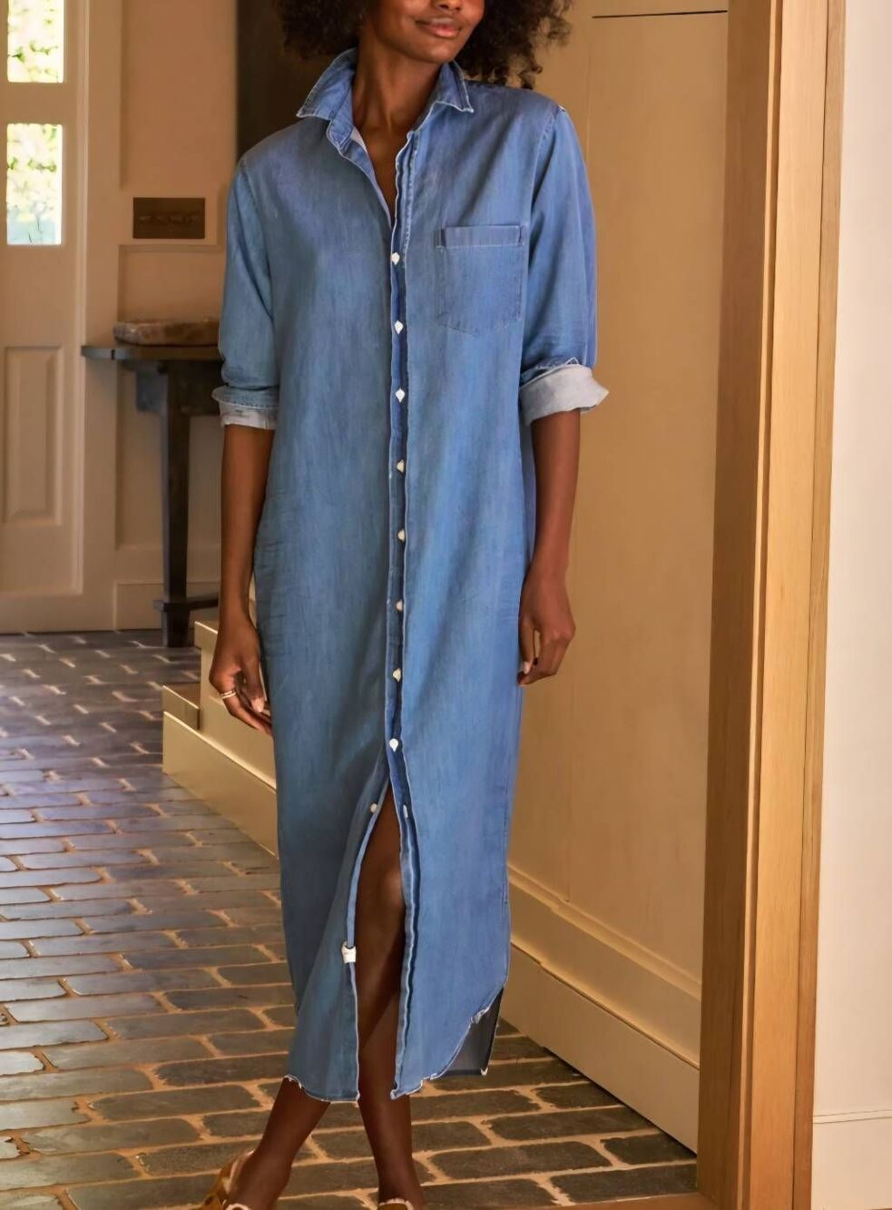 Frank&Eileen Rory in Vintage Stonewashed Indigo sz XXS
